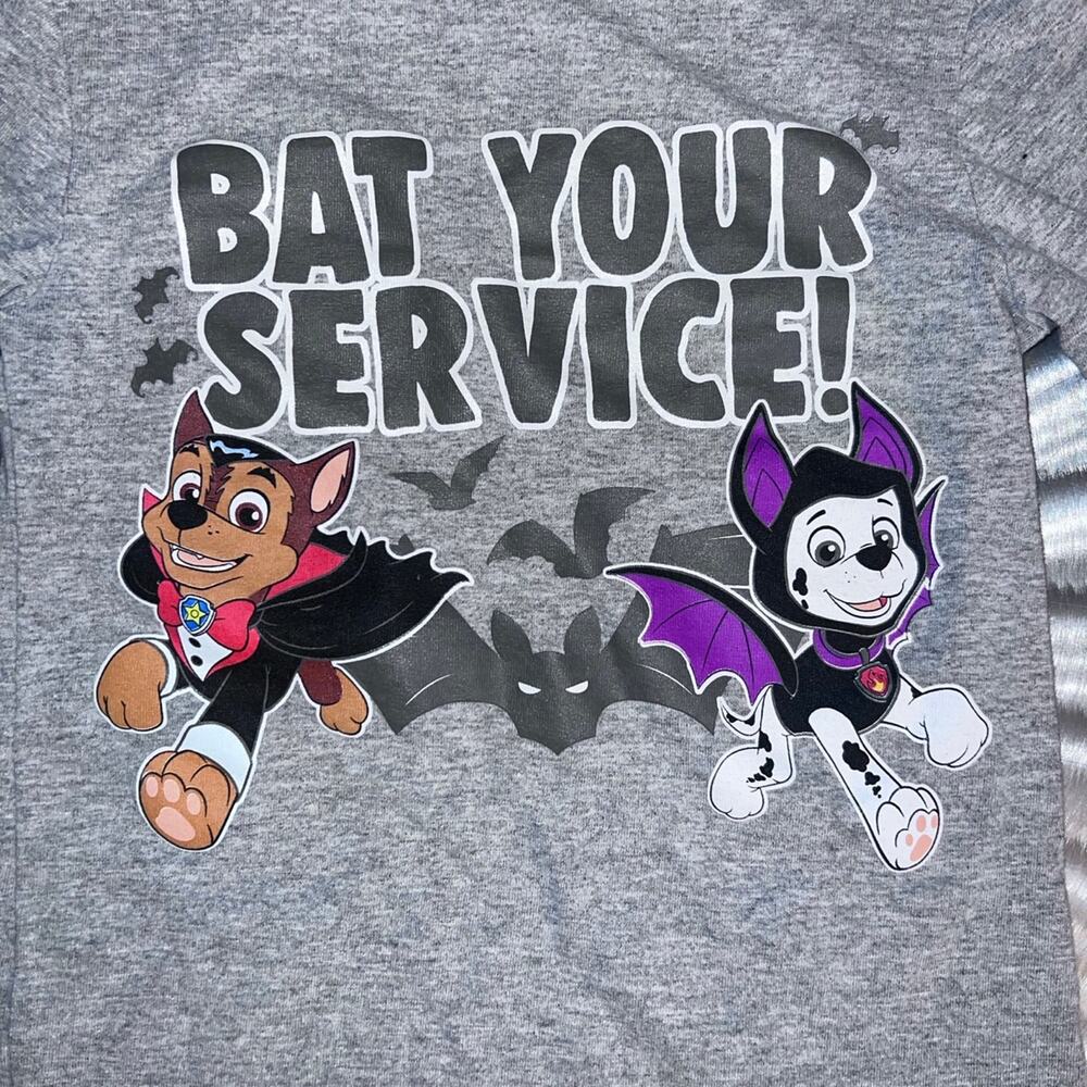 Paw Patrol Halloween โBat Your Serviceโ 4T Kids Long Sleeve Tee Shirt